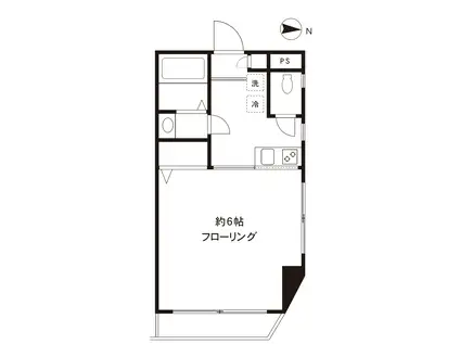 DRホームズ中野一丁目(1K/3階)の間取り写真
