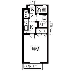 リベルタ(1K/2階)の間取り写真