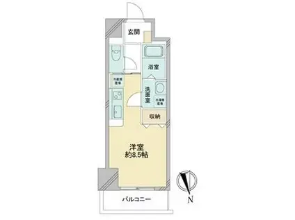 LA DOUCEUR今池(ワンルーム/2階)の間取り写真