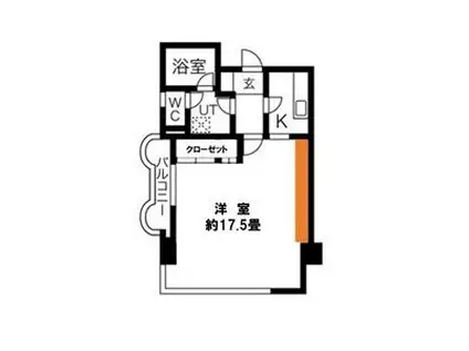 錦ハーモニービル(ワンルーム/5階)の間取り写真