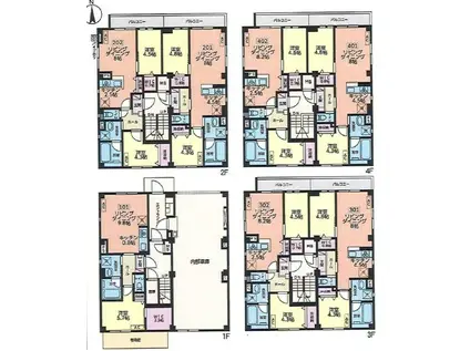 白金K-FLATII(2LDK/3階)の間取り写真