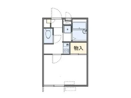 レオパレスシンフォニー(1K/1階)の間取り写真