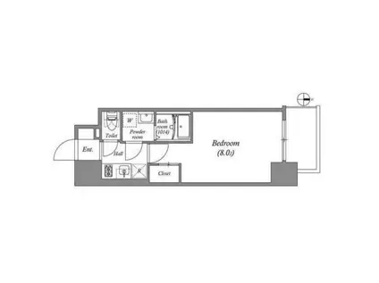 アドバンス大阪シック(1K/5階)の間取り写真