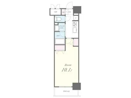 ROOTS SHINJUKU WAKAMATSUCHOルーツシンジュ(1K/10階)の間取り写真