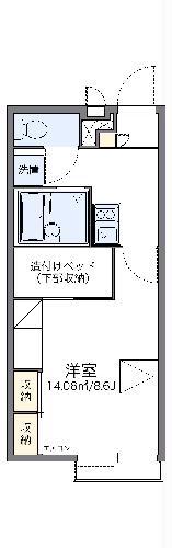 レオパレスプレステージONE(1K/2階)の間取り写真
