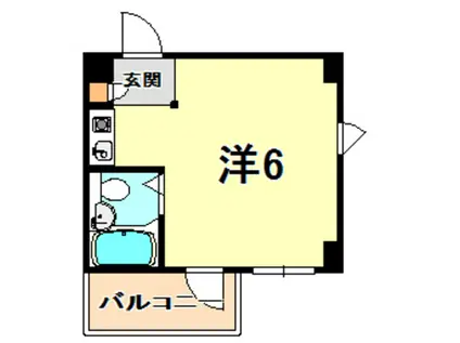 サンパレス六甲(ワンルーム/4階)の間取り写真