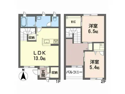 パストラルプレジオ-T(2LDK/1階)の間取り写真