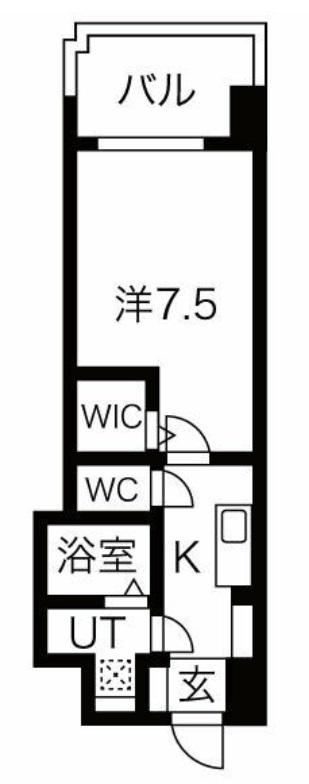 ミラージュパレス都島本通(1K/10階)の間取り写真