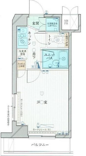 ルーブル椎名町(1K/11階)の間取り写真