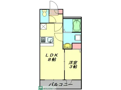 BESTSTAGE東大宮4丁目IV(1LDK/1階)の間取り写真