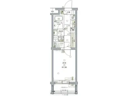クレヴィスタ池袋ウエスト(1K/5階)の間取り写真