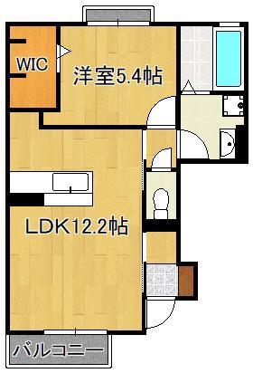 ロイヤルやつえ(1LDK/1階)の間取り写真