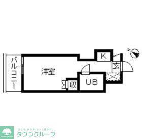 トップ明大前第三(ワンルーム/1階)の間取り写真