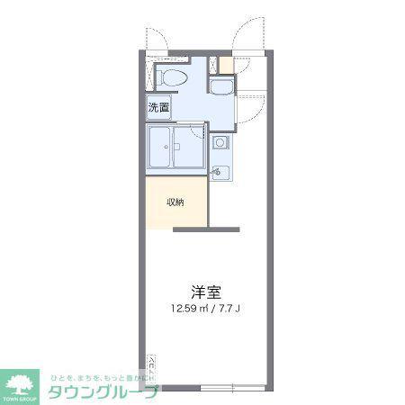 レオパレス60669(1K/1階)の間取り写真