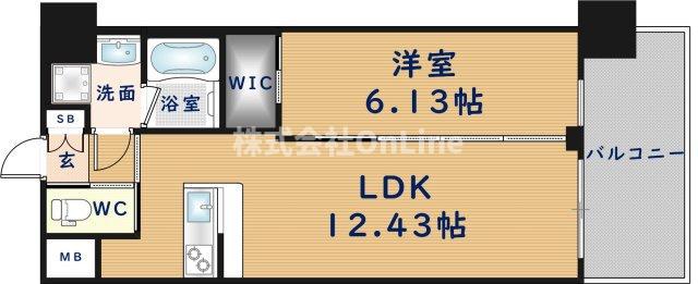 プレジオ永和ASIAN(1LDK/9階)の間取り写真