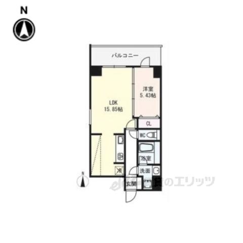SAIDAIJI TERRACE(1LDK/3階)の間取り写真