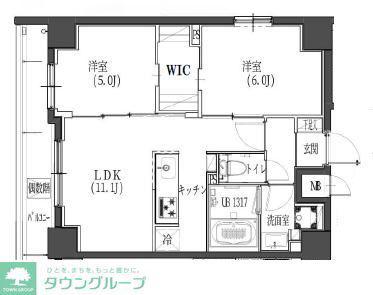 S-RESIDENCE東日暮里(2LDK/9階)の間取り写真