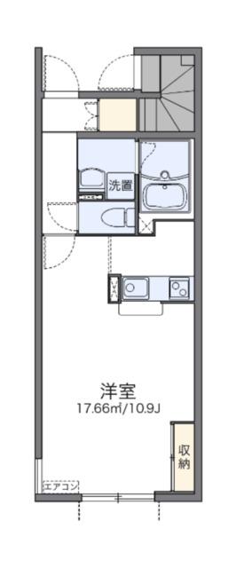 レオネクストウィステリア関町(1K/1階)の間取り写真