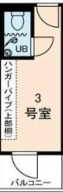 アムス・アミティエ川崎III(ワンルーム/2階)の間取り写真