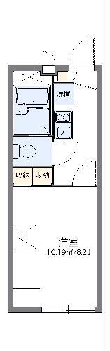 レオパレスみのりハイム(1K/2階)の間取り写真