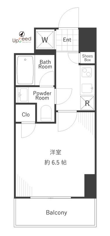 LEXE 横濱関内(1K/7階)の間取り写真