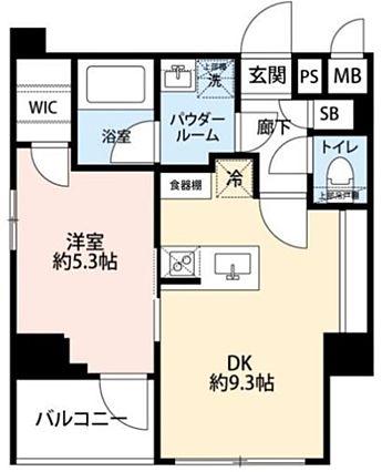 グランドコンシェルジュ恵比寿(1LDK/10階)の間取り写真