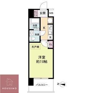 セレニテ東三国ミラク(1K/10階)の間取り写真