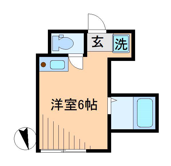STELLA(ワンルーム/1階)の間取り写真