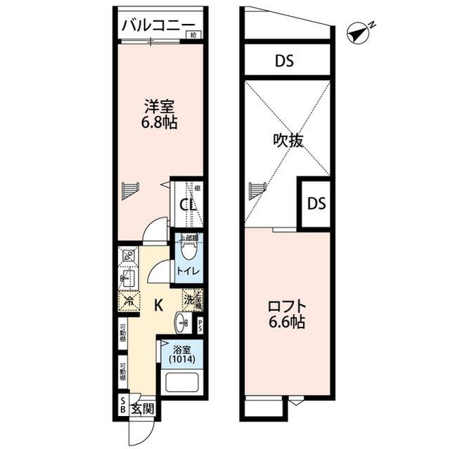 エクセラン馬橋ウエスト(1K/3階)の間取り写真
