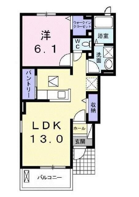 クラシックス成瀬A(1LDK/1階)の間取り写真