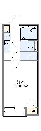 レオネクスト中長根(1K/2階)の間取り写真