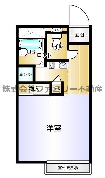 アコール(1K/1階)の間取り写真