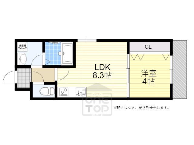 CHILWAY吹田元町(1LDK/2階)の間取り写真
