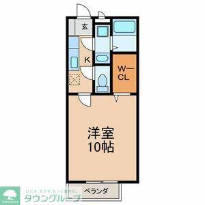 キャトルセゾン(1K/2階)の間取り写真
