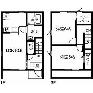 AZUR 三皿(2LDK/1階)の間取り写真
