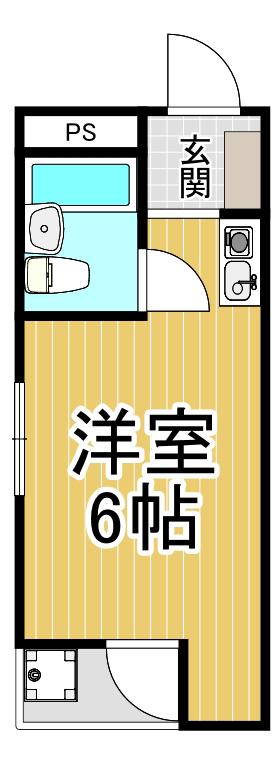 モルゲンロート塚口(ワンルーム/1階)の間取り写真