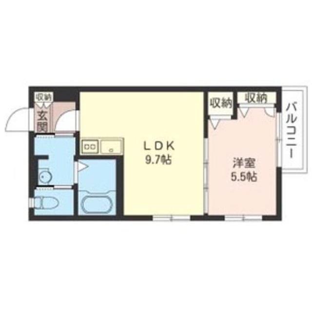 ソラーナ・メゾン(1LDK/1階)の間取り写真