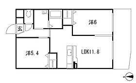 コンフォートマンション(2LDK/2階)の間取り写真