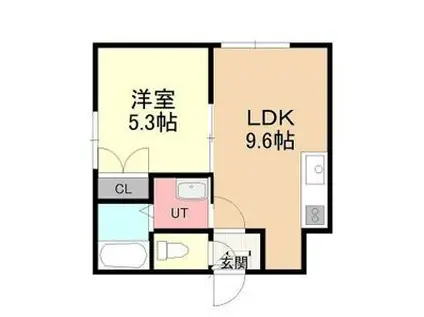 メルカード宮の沢 MERCADO(1LDK/2階)の間取り写真