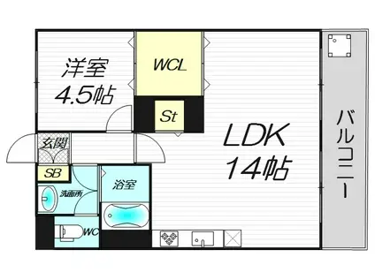 池田マンション(1LDK/4階)の間取り写真