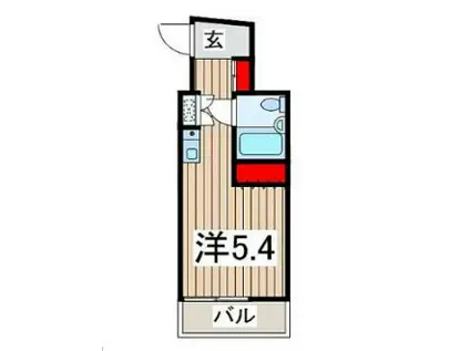 ホーユウコンフォルト西川口(1K/5階)の間取り写真