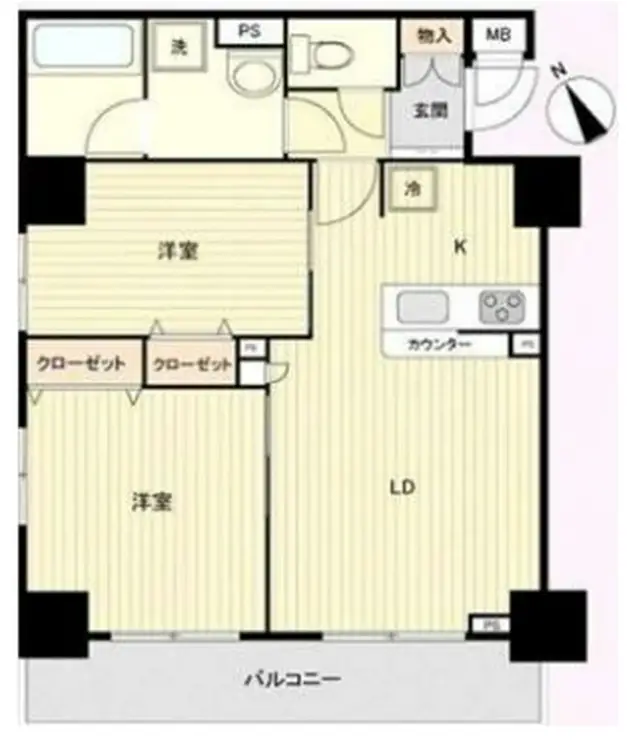 アヴァンティーク銀座2丁目参番館 8階階 間取り