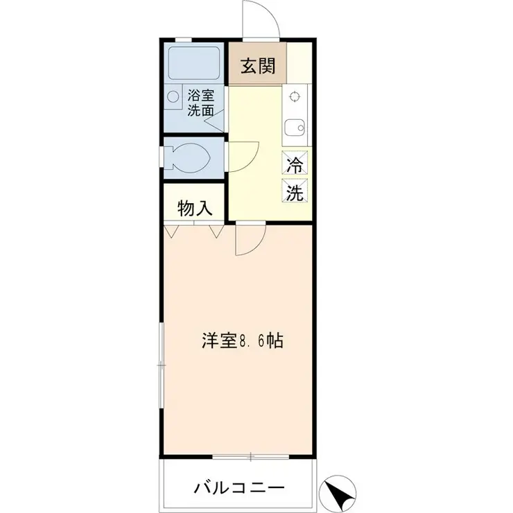 B・キャッスル 1階階 間取り