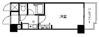 エスリード三宮フラワーロード(1K/6階)の間取り写真