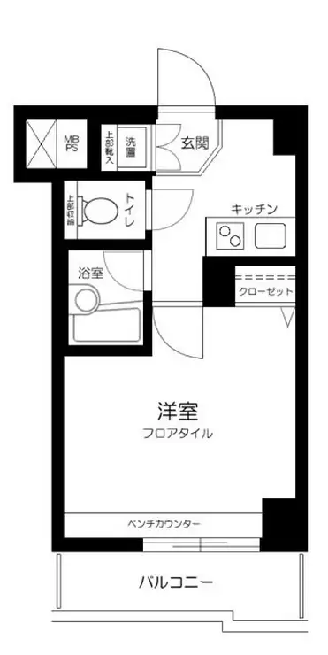ルーブル都立大学参番館 2階階 間取り