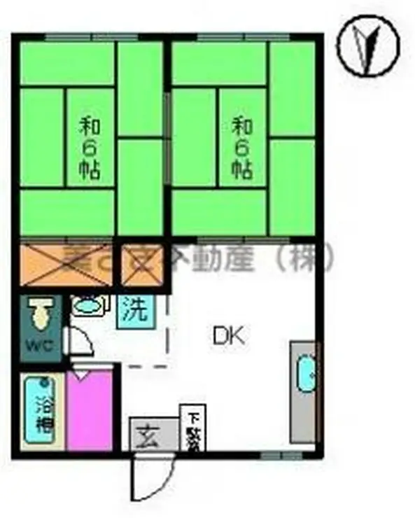 ジュネス西八 2階階 間取り