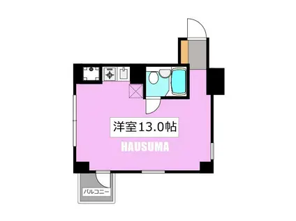 パインセンターハイツ大塚(ワンルーム/4階)の間取り写真