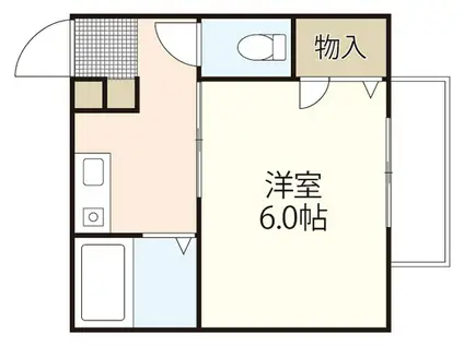 メゾン光(1K/2階)の間取り写真