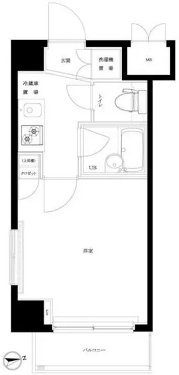 ルーブル北新宿 9階階 間取り