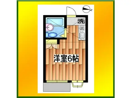 ハイツサザンクロス(ワンルーム/1階)の間取り写真